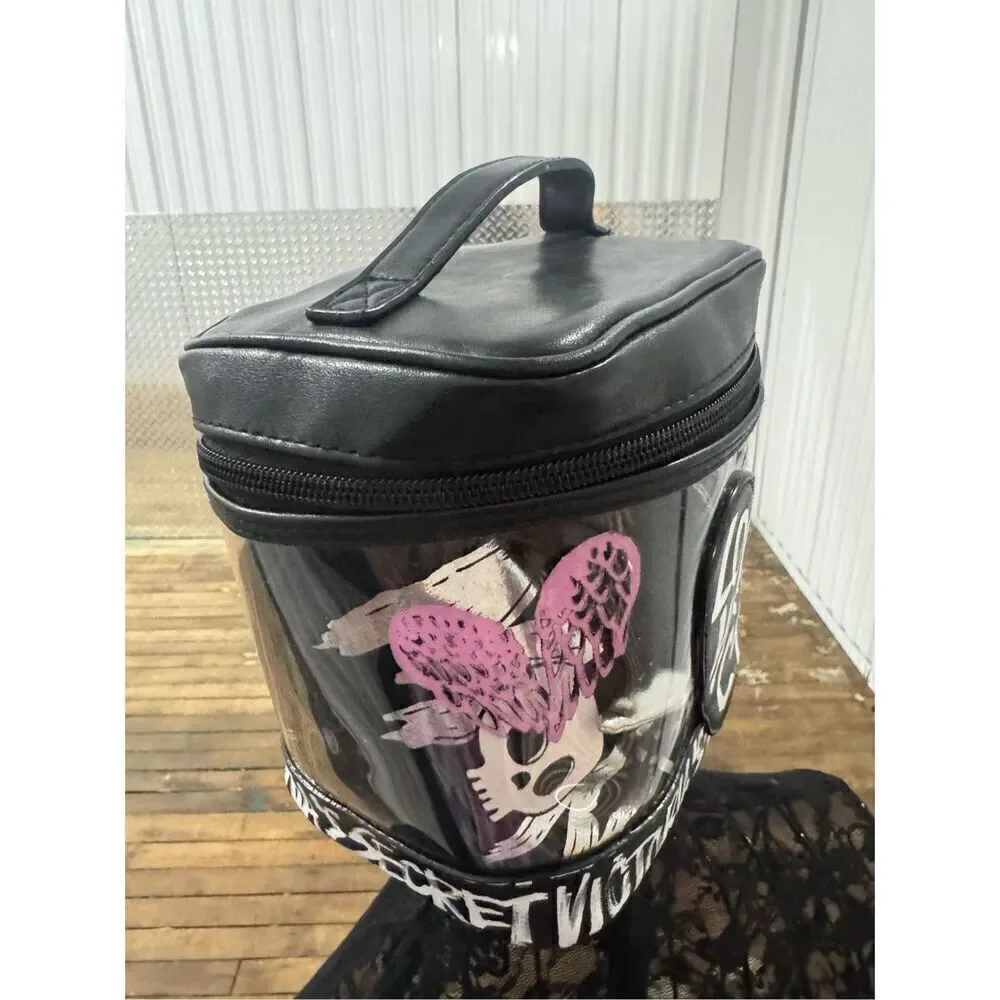 Victoria’s Secret graffiti heart wings VS make up bag/train case